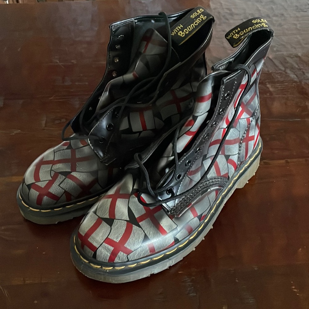 Vintage St. George cross Dr. Martens boots
